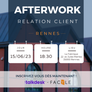 Invitation à la soirée TALKDESK FACYLE du 15 juin