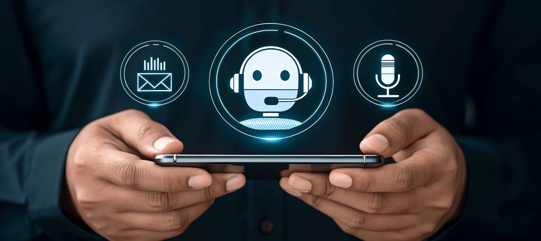Utilisateur face à une innovation de l'expérience client illustré par une IA